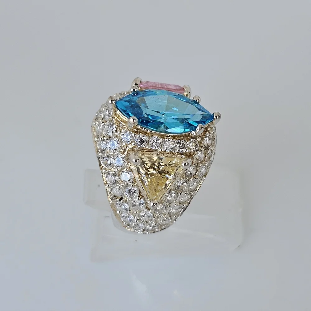 Authentic Victoria Wieck Absolute Ring Sterling Silver Size 5.5 - Picture 3 of 6